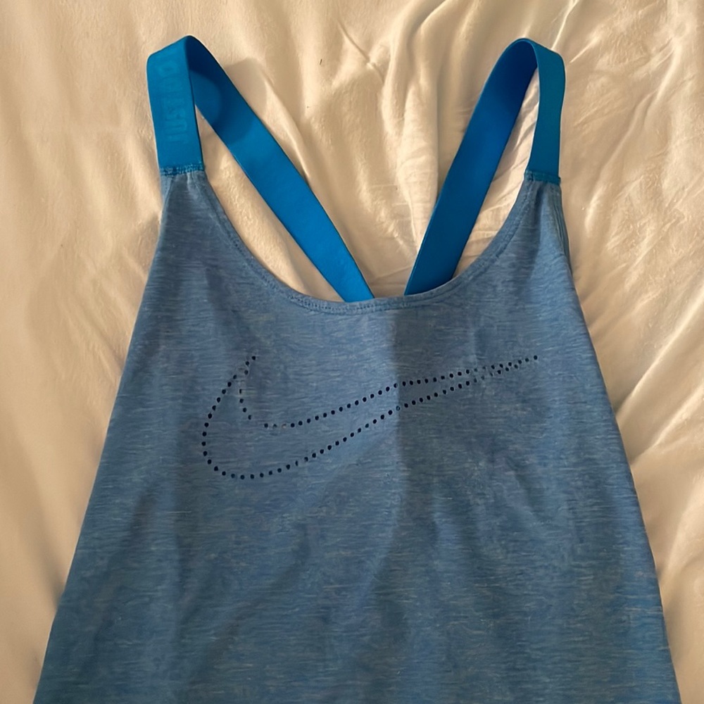 Blue Nike Razorback Tank Top
